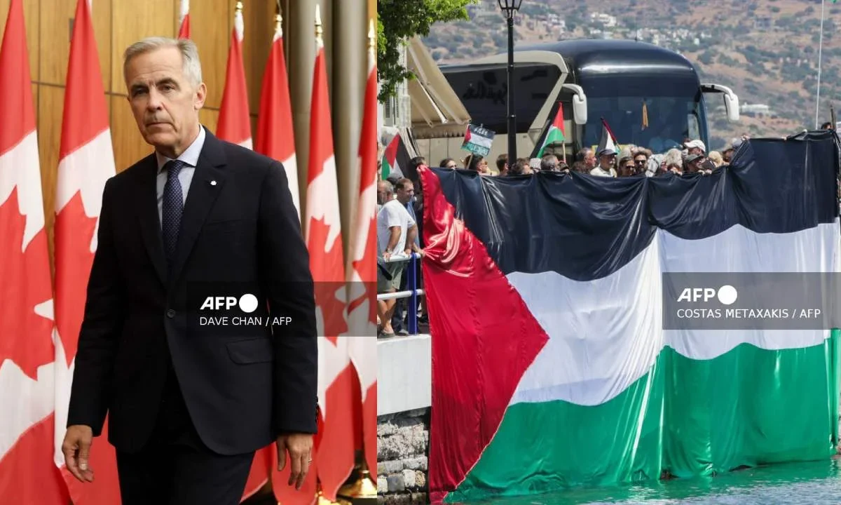 El primer ministro de Canadá, Mark Carney, declaró que su país "tiene la intención" de reconocer a Palestina como Estado.
