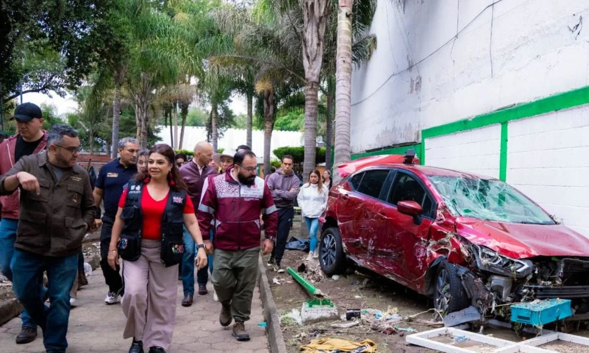 Continúa atención por afectaciones de lluvia en Magdalena Contreras