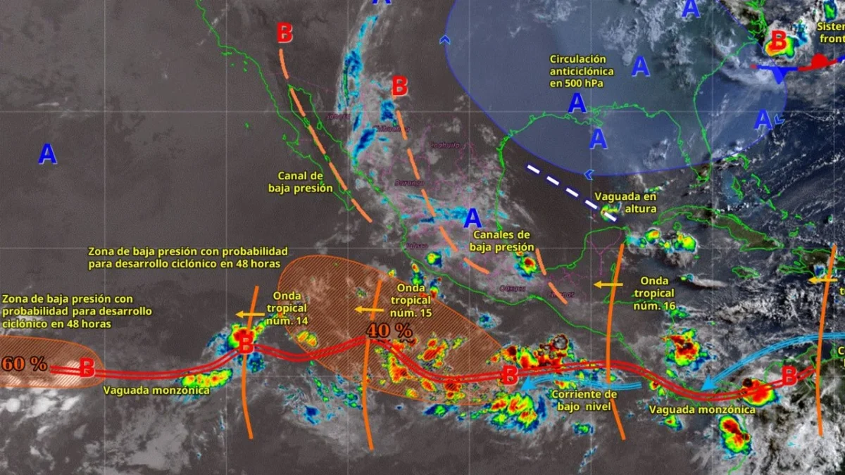 Conagua advierte posible formación de nuevo huracán en el Pacífico