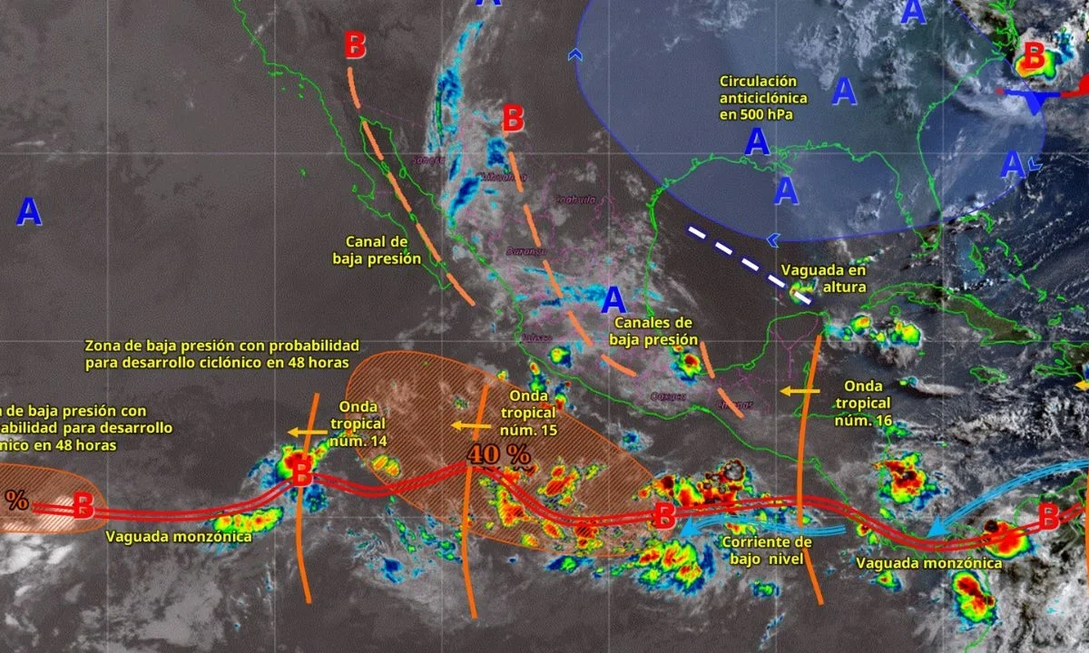 Conagua advierte posible formación de nuevo huracán en el Pacífico