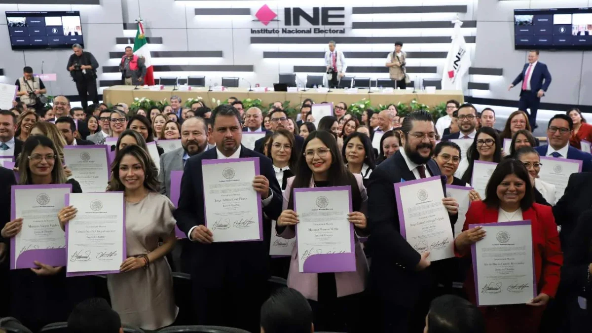 Este jueves, el INE concluyó la entrega de constancias a juzgadores electos.