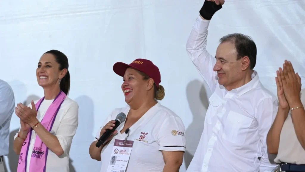 Claudia Sheinbaum en su gira por Sonora