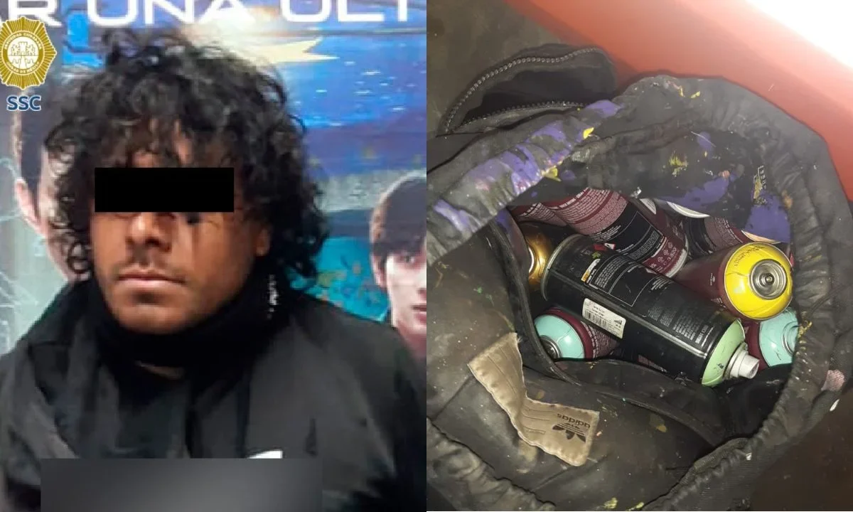 Los hechos ocurrieron en la estación del metro Politécnico en la zona de tapones donde policías detuvieron al hombre de 37 años.