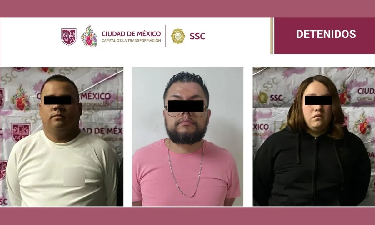 El cumplimiento de dos órdenes de cateo en Iztapalapa y Cuauhtémoc derivó en la detención de dos hombres y una mujer por extorsión.