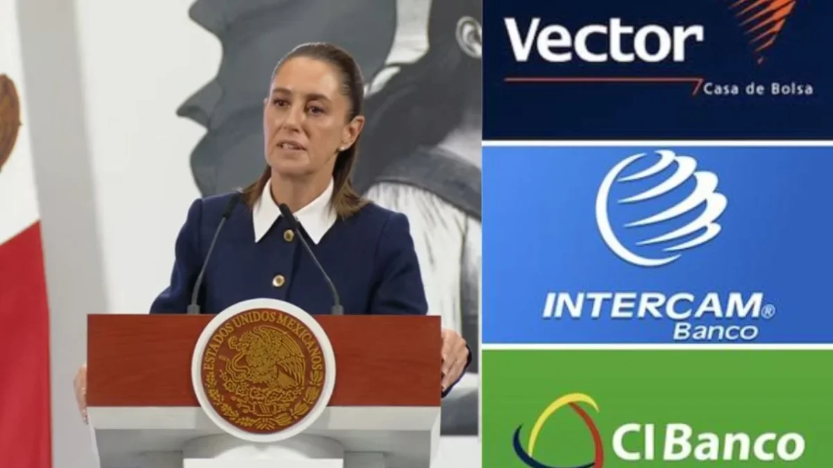 Sheinbaum informa que FGR no investiga a directivos de CI Banco, Vector e Intercam tras señalamiento de narcolavado.