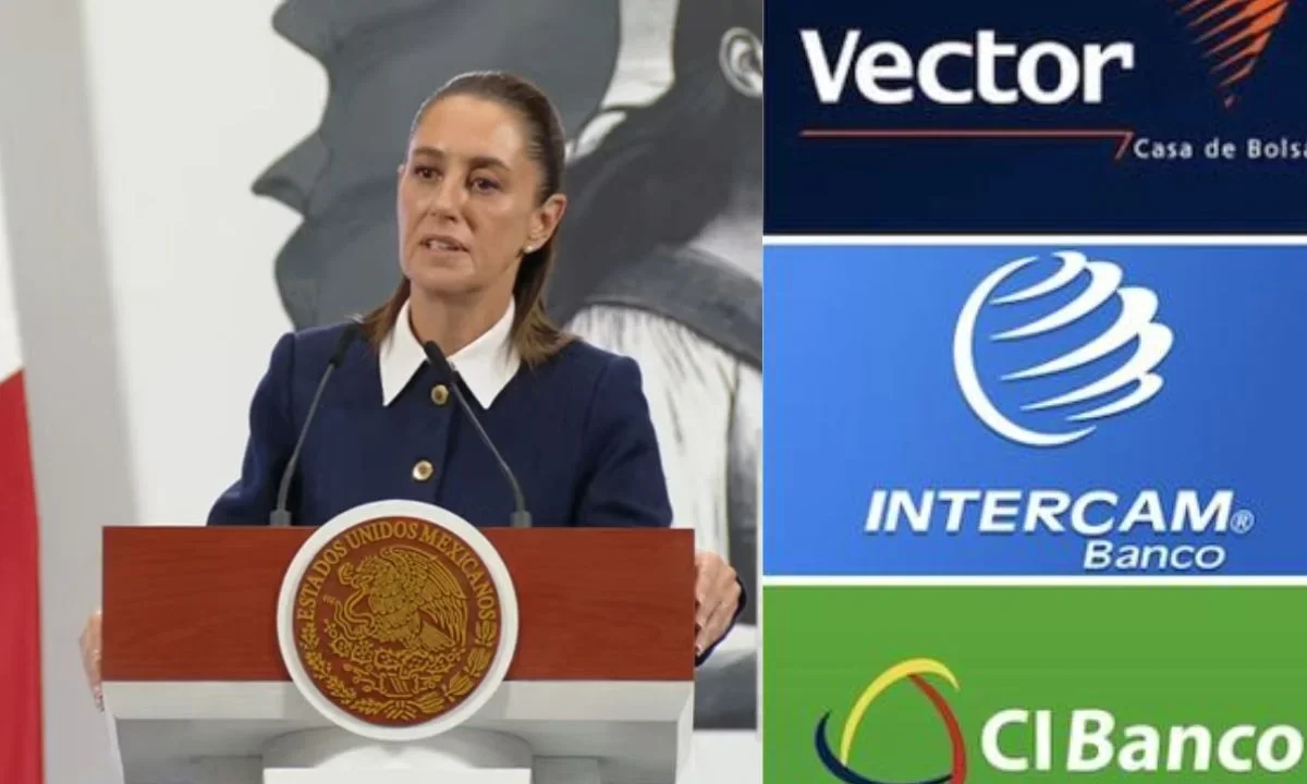 Sheinbaum informa que FGR no investiga a directivos de CI Banco, Vector e Intercam tras señalamiento de narcolavado.