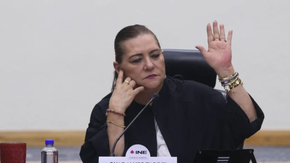 La presidenta del Instituto Nacional Electoral (INE), Guadalupe Taddei,