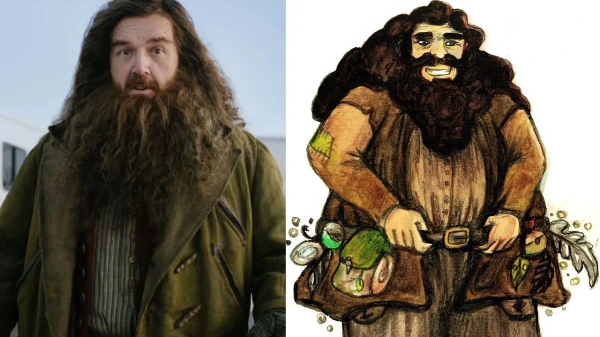 Revelan primeras imágenes de Nick Frost como Hagrid en Harry Potter de HBO