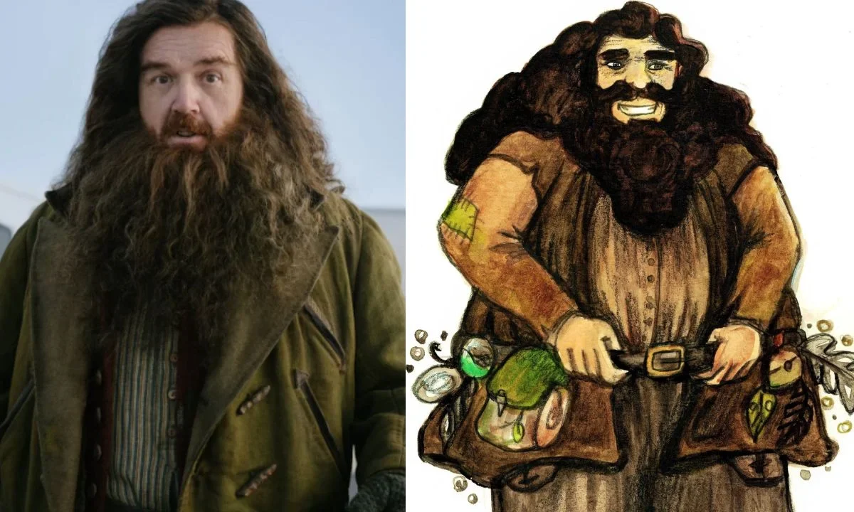 Revelan primeras imágenes de Nick Frost como Hagrid en Harry Potter de HBO
