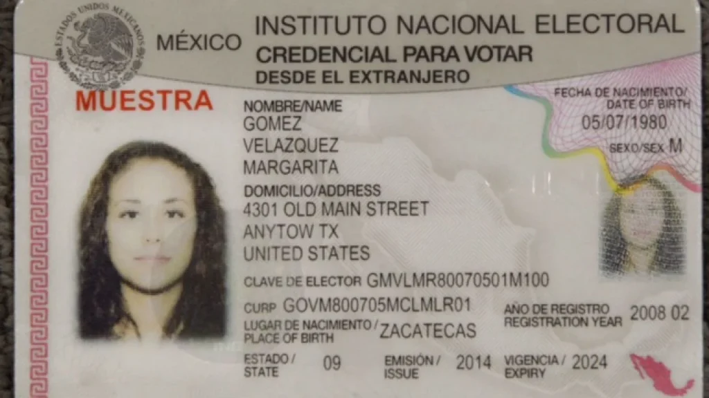 Modificaciones que propone el INE a la credencial de elector.