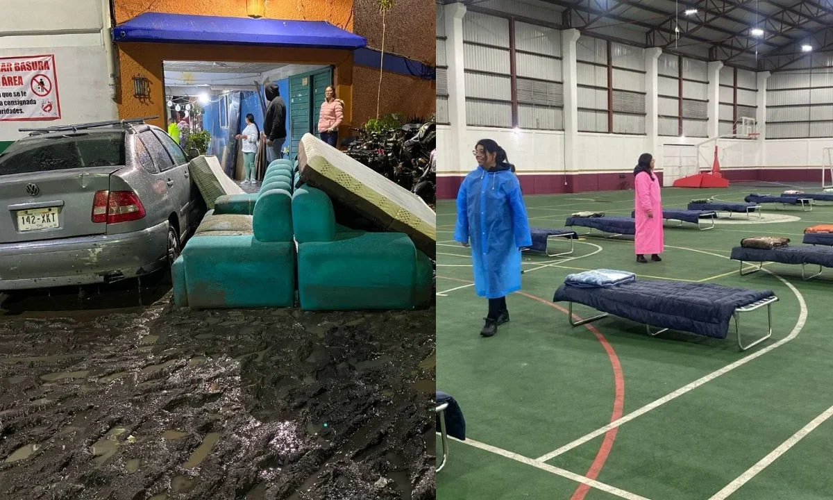 La alcaldía Magdalena Contreras informó que entre 15 y 20 viviendas resultaron dañadas principalmente en techos por lluvias caída de granizo.