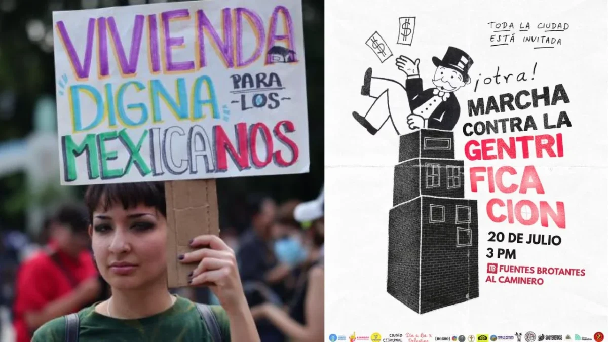¿Cuándo y dónde será la próxima marcha contra la gentrificación en México?