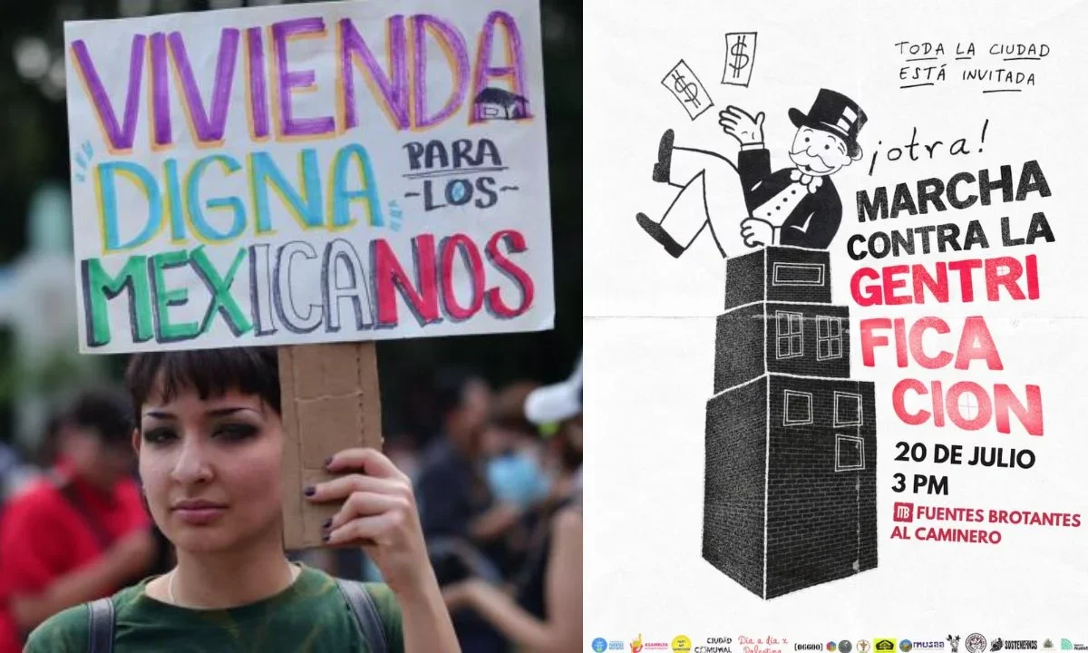 ¿Cuándo y dónde será la próxima marcha contra la gentrificación en México?