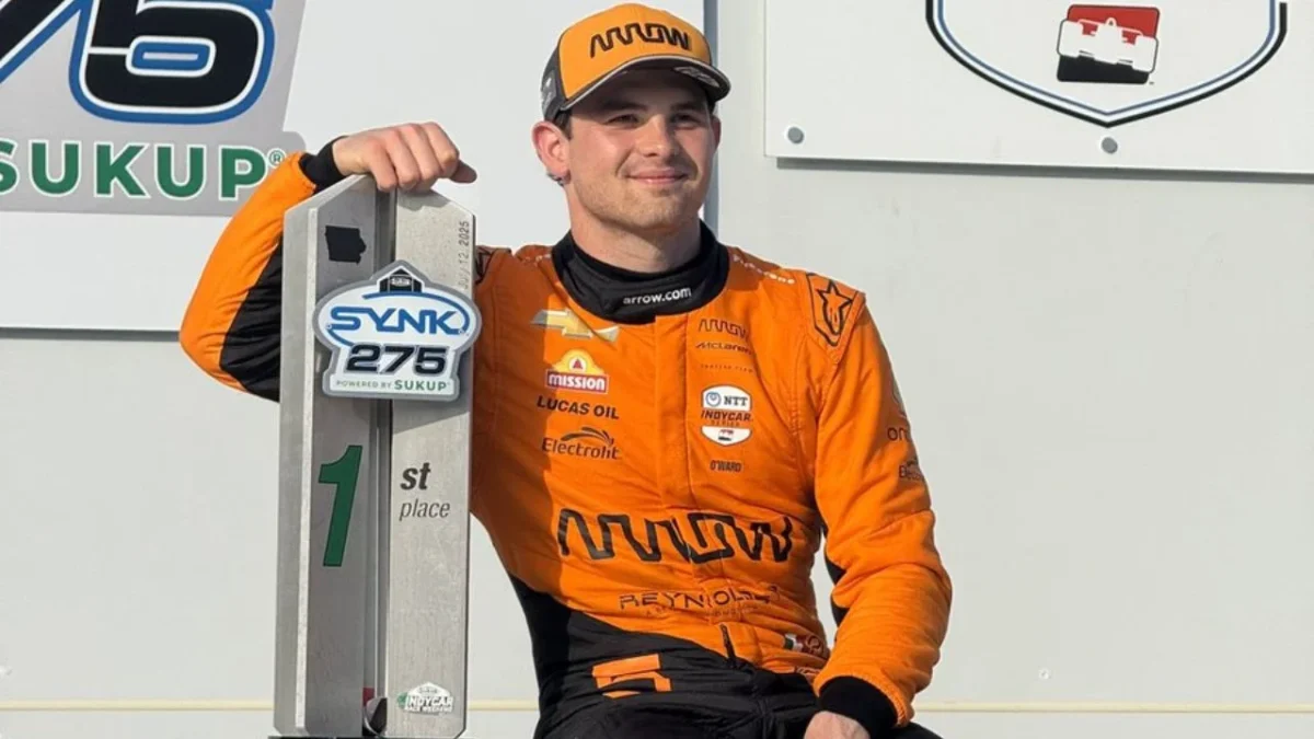 Con este podio, Pato O'Ward, de 26 años, sumó ocho victorias en los circuitos de la IndyCar Series estadounidense y llegó a 100 carreras.
