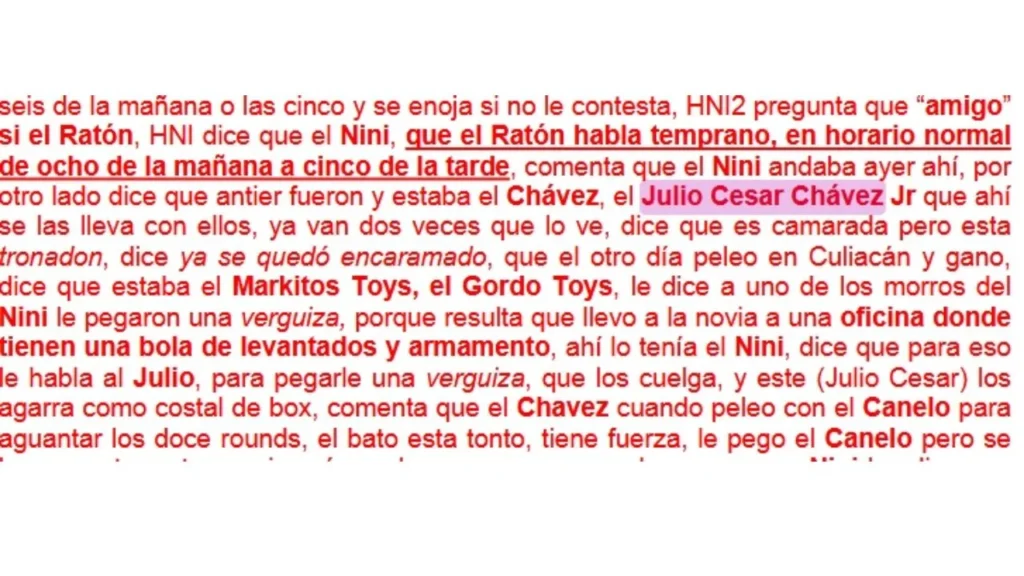 Por ser amigo de "El Nini" y "El Ratón", la FGR incluyó a Julio César Chávez Jr en la orden de aprehensión contra 2 líderes de "Los Chapitos".