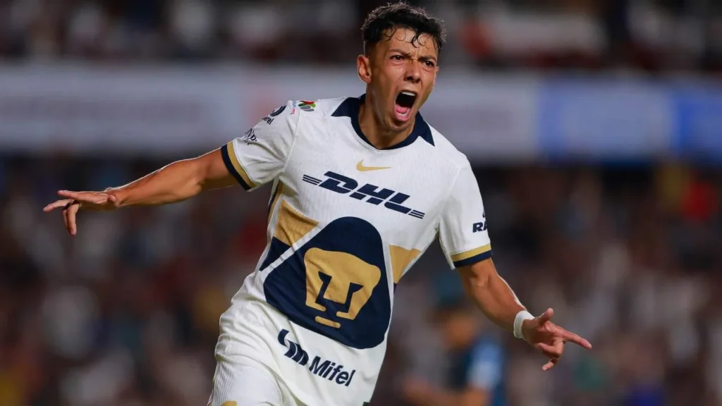 Jorge Ruvalcaba se encargó de anotar el segundo gol de Pumas.