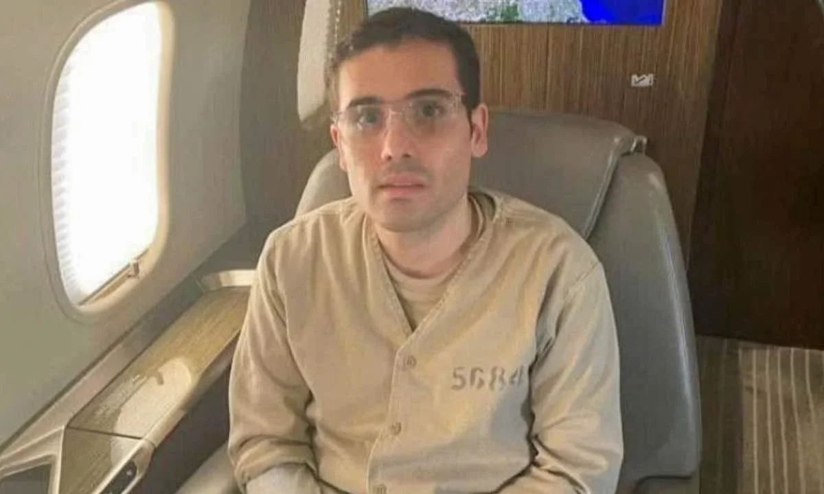 Ovidio Guzmán López tras su detención.