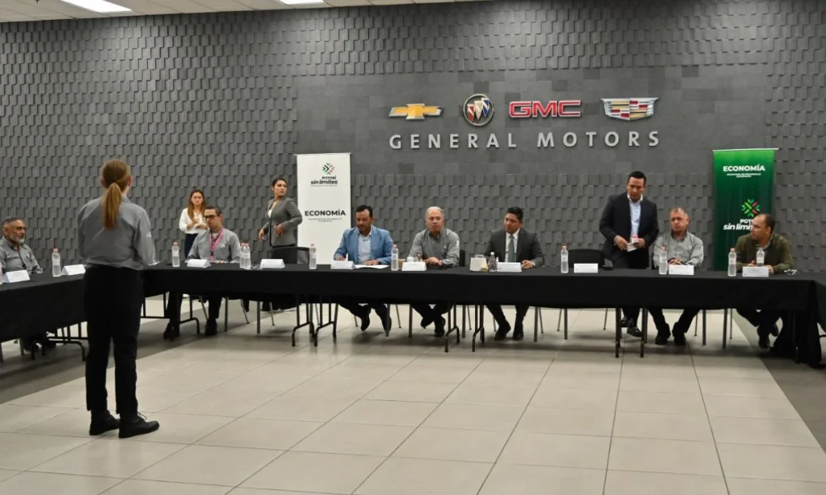 Directivos de General Motors enviaron un mensaje de unidad y certeza laboral para las y los trabajadores de la planta en San Luis Potosí.