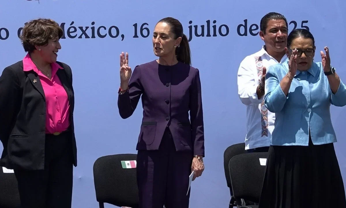 La presidenta Sheinbaum aseguró, desde Nezahualcóyotl, que se va a alcanzar la paz en el país y en el Estado de México.