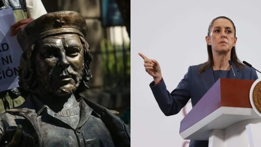 Pese a que la demarcación justificó el retiro de las estatuas de Castro y El Che por no contar con permisos, Sheinbaum que fue mala decisión.