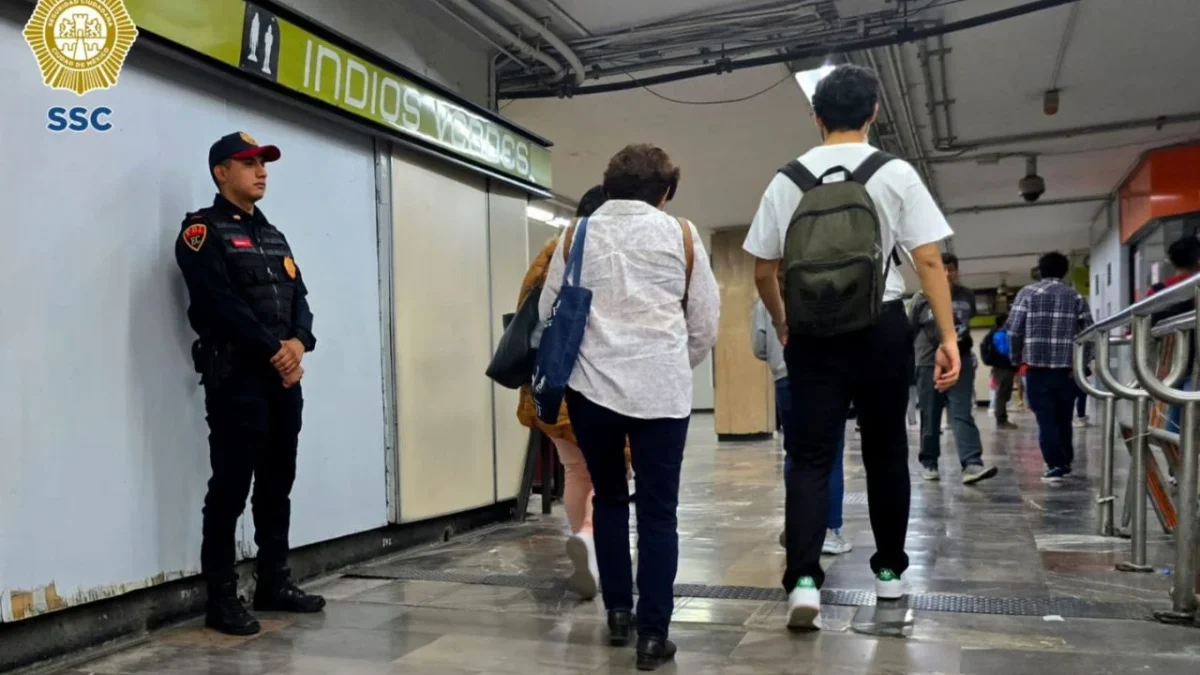 Autoridades reforzaron trabajos preventivos y de vigilancia en el Centro de Transferencia Modal (Cetram) de Indios Verdes para traslados seguros.