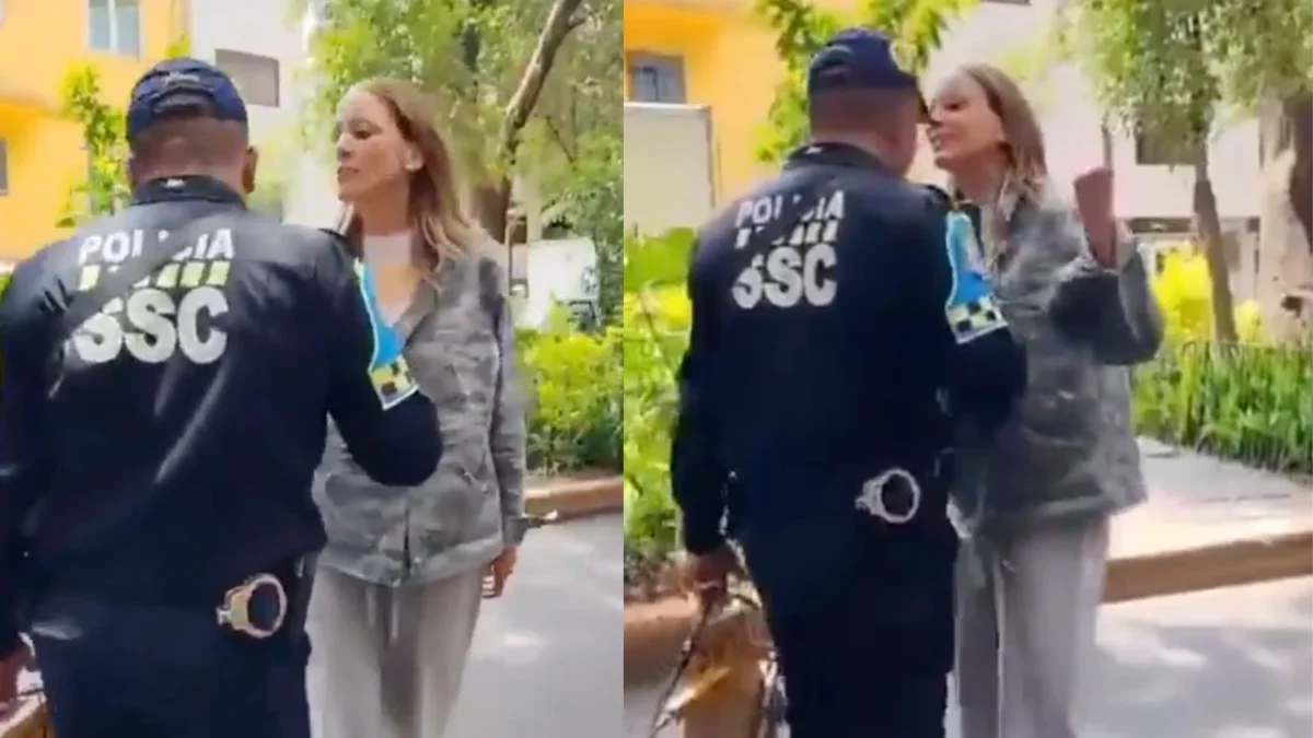 Una mujer insultó con comentarios racistas a un oficial de tránsito de la SCC para evitar una multa por no pagar el parquímetro en la Condesa.