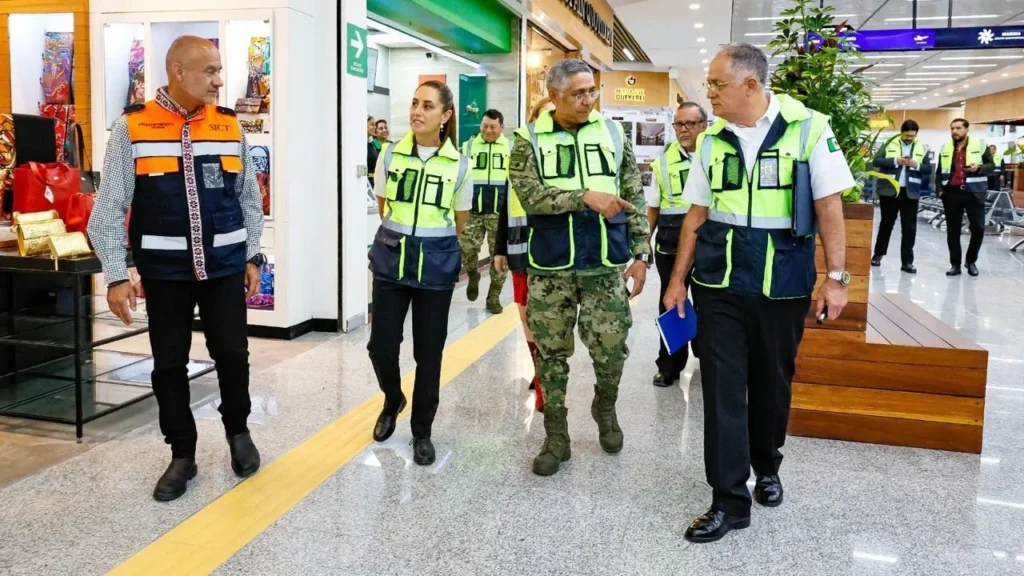 La presidenta Claudia Sheinbaum inauguró el módulo XI del AICM, parte de la primera etapa de la remodelación del Benito Juárez.