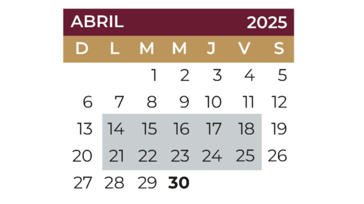 Vacaciones de Semana Santa 2025 según el calendario SEP